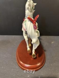 Lenox 2012 Christmas Carousel Horse Songbirds & Cardinals Porcelain Figurine