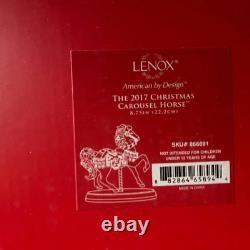 Lenox 2017 Christmas Carousel Horse Figurine Holiday Sweet Treats #866691 New