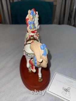 Lenox 2018 Christmas Carousel Horse Figurine Annual Santa's Fudge Shop