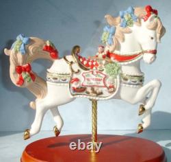Lenox 2018 Christmas Carousel Horse Figurine Santa's Fudge Shop 878315 New