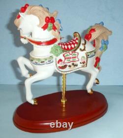 Lenox 2018 Christmas Carousel Horse Figurine Santa's Fudge Shop 878315 New