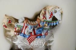 Lenox American Glory Patriotic Carousel Horse NIB with COA