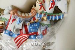 Lenox American Glory Patriotic Carousel Horse NIB with COA