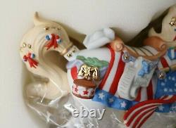 Lenox American Glory Patriotic Carousel Horse NIB with COA