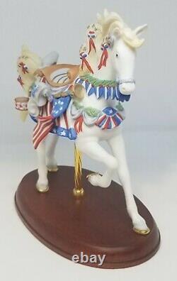 Lenox American Glory Patriotic Carousel Horse NIB with COA