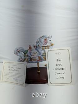 Lenox Carousel Horse 2002 Christmas Limited Edition W COA