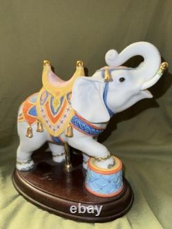 Lenox Carousel Horse & Elephant Figurine Pair -Fine Porcelain with 24K Gold Trim