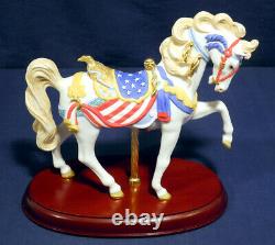 Lenox Carousel Porcelain Figurine Pride of America Horse with Box CoA Excellent