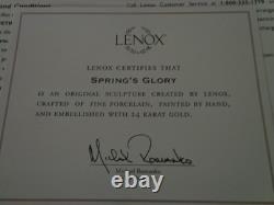 Lenox Carousel Spring Glory, 24 Karat Gold, Limited Edition, COA, Box New