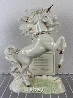 Lenox Classics The Regal Unicorn Crafted Ivory Fine China 24k Gold Accent