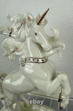 Lenox Classics The Regal Unicorn Crafted Ivory Fine China 24k Gold Accent