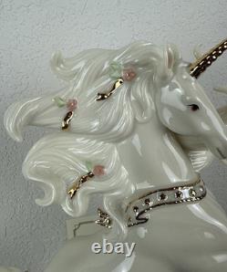Lenox Classics The Regal Unicorn Crafted Ivory Fine China 24k Gold Accent