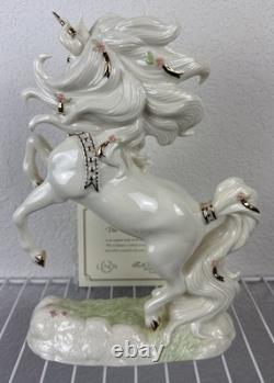 Lenox Classics The Regal Unicorn Crafted Ivory Fine China 24k Gold Accent