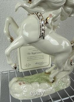 Lenox Classics The Regal Unicorn Crafted Ivory Fine China 24k Gold Accent