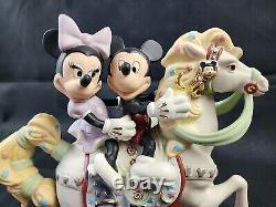 Lenox Disney Mickeys Carousel Horse Romance 2008 Figurine withMinnie Mouse New Box