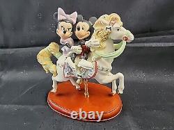 Lenox Disney Mickeys Carousel Horse Romance 2008 Figurine withMinnie Mouse New Box