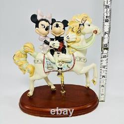Lenox Disney Mickeys Carousel Horse Romance Figurine With Minnie 2008 New