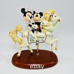 Lenox Disney Mickeys Carousel Horse Romance Figurine With Minnie 2008 New