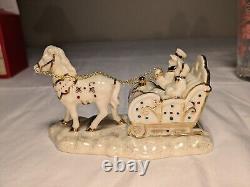 Lenox Mistletoe Park Horse And Sleigh 2007 NIB