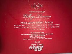 Lenox Mistletoe Park Horse And Sleigh 2007 NIB