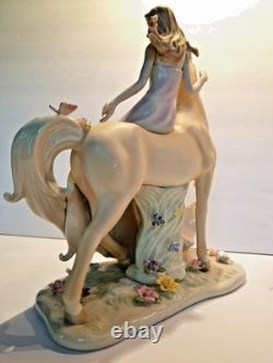 Lenox Palomino Princess Beautiful RARE Woman on Horseback Figurine NEW IN BOX