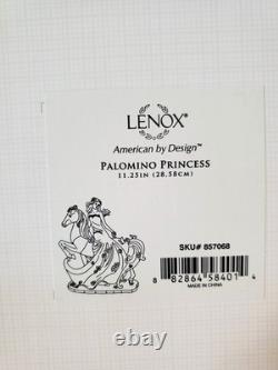 Lenox Palomino Princess Beautiful RARE Woman on Horseback Figurine NEW IN BOX