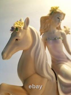 Lenox Palomino Princess Beautiful RARE Woman on Horseback Figurine NEW IN BOX