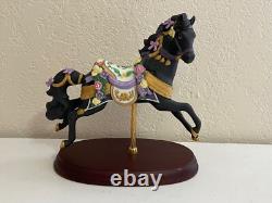 Lenox Porcelain 1993 Midnight Charger Black Carousel Horse Figurine