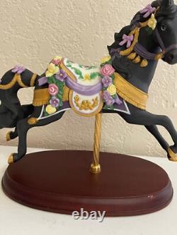 Lenox Porcelain 1993 Midnight Charger Black Carousel Horse Figurine