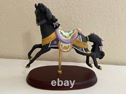 Lenox Porcelain 1993 Midnight Charger Black Carousel Horse Figurine