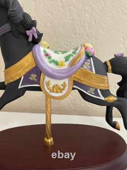 Lenox Porcelain 1993 Midnight Charger Black Carousel Horse Figurine