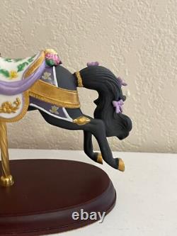 Lenox Porcelain 1993 Midnight Charger Black Carousel Horse Figurine