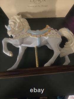 Lenox Ribbons and Roses Carousel Horse Limited Edition Fine Porcelain 1994 Rare