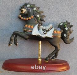 Lenox The Carousel Animals Black Carousel Horse Halloween 1994 Mint Condition