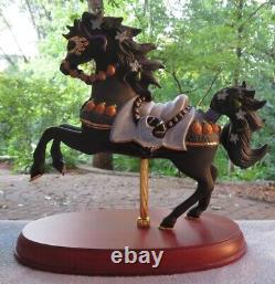 Lenox The Carousel Animals Black Carousel Horse Halloween 1994 Mint Condition