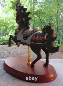 Lenox The Carousel Animals Black Carousel Horse Halloween 1994 Mint Condition