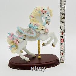 Lenox The Carousel Horse Legacy Edition Porcelain Figurine Ribbons Wooden Base