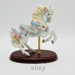 Lenox The Carousel Horse Legacy Edition Porcelain Figurine Ribbons Wooden Base