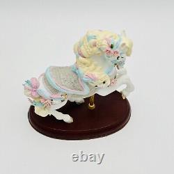 Lenox The Carousel Horse Legacy Edition Porcelain Figurine Ribbons Wooden Base