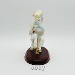 Lenox The Carousel Horse Legacy Edition Porcelain Figurine Ribbons Wooden Base