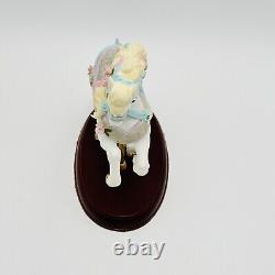 Lenox The Carousel Horse Legacy Edition Porcelain Figurine Ribbons Wooden Base