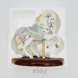 Lenox The Carousel Horse Legacy Edition Porcelain Figurine Ribbons Wooden Base