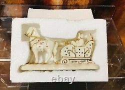 Lenox Village Treasures Mistletoe Park Series Horse & Sleigh Porcelain Figurine