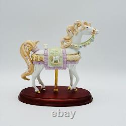 Lenox Wedding Dreams Carousel Horse Porcelain Figurine Wooden Base NEW IN BOX