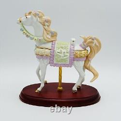 Lenox Wedding Dreams Carousel Horse Porcelain Figurine Wooden Base NEW IN BOX