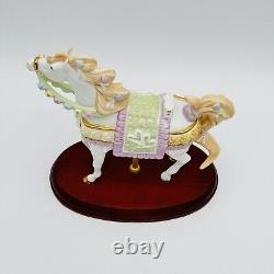 Lenox Wedding Dreams Carousel Horse Porcelain Figurine Wooden Base NEW IN BOX