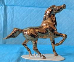 Limited Edition Hagen Renaker Feng Shui Golden Head Up Arabian Horse