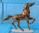 Limited Edition Hagen Renaker Feng Shui Golden Head Up Arabian Horse