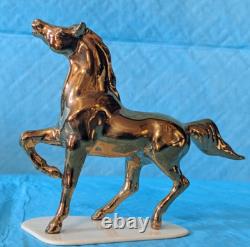Limited Edition Hagen Renaker Feng Shui Golden Head Up Arabian Horse