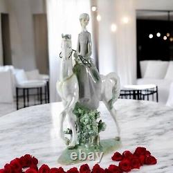 Lladro 01004516 Woman on Horse Figurine #4516
